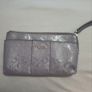 Guess gray wristlet